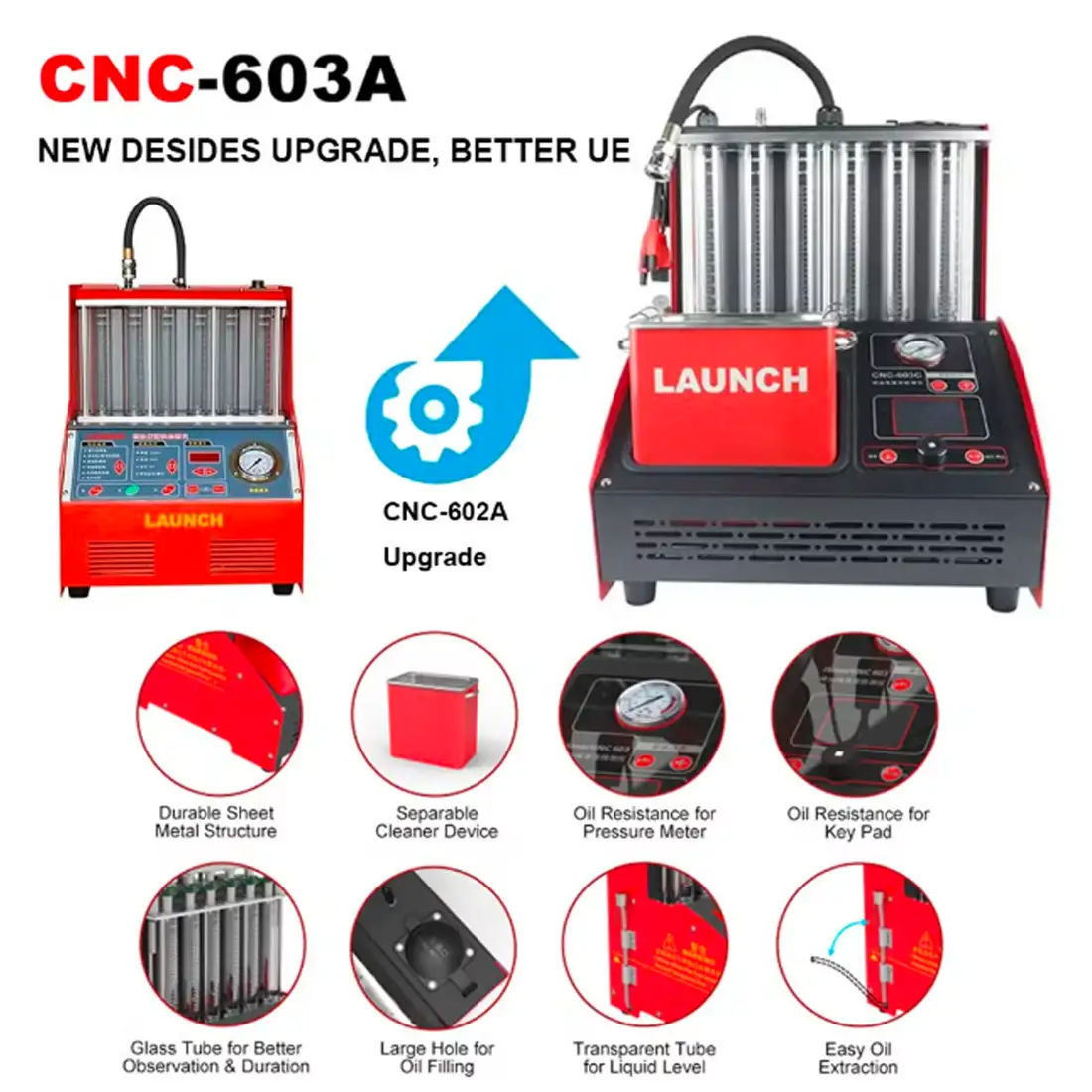 LAUNCH CNC-603A Injector Cleaner and Tester machine